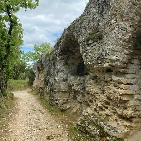 Semesterbostad Havre De Paix Au Pont Du Gard Piscine Et Jacuzzi Chez Valerie Payre